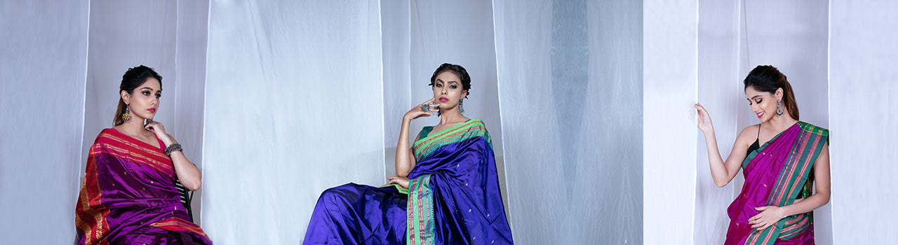 Pin by Archana on nine yard | Nauvari saree, Saree, Modest dresses