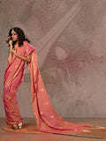 Red Silk Saree With Blouse Piece