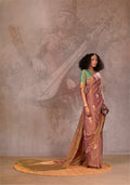 Purple Silk Saree With Blouse Piece