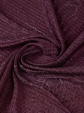 Burgundy Silk Blend Party Wear Saree With Blouse Piece