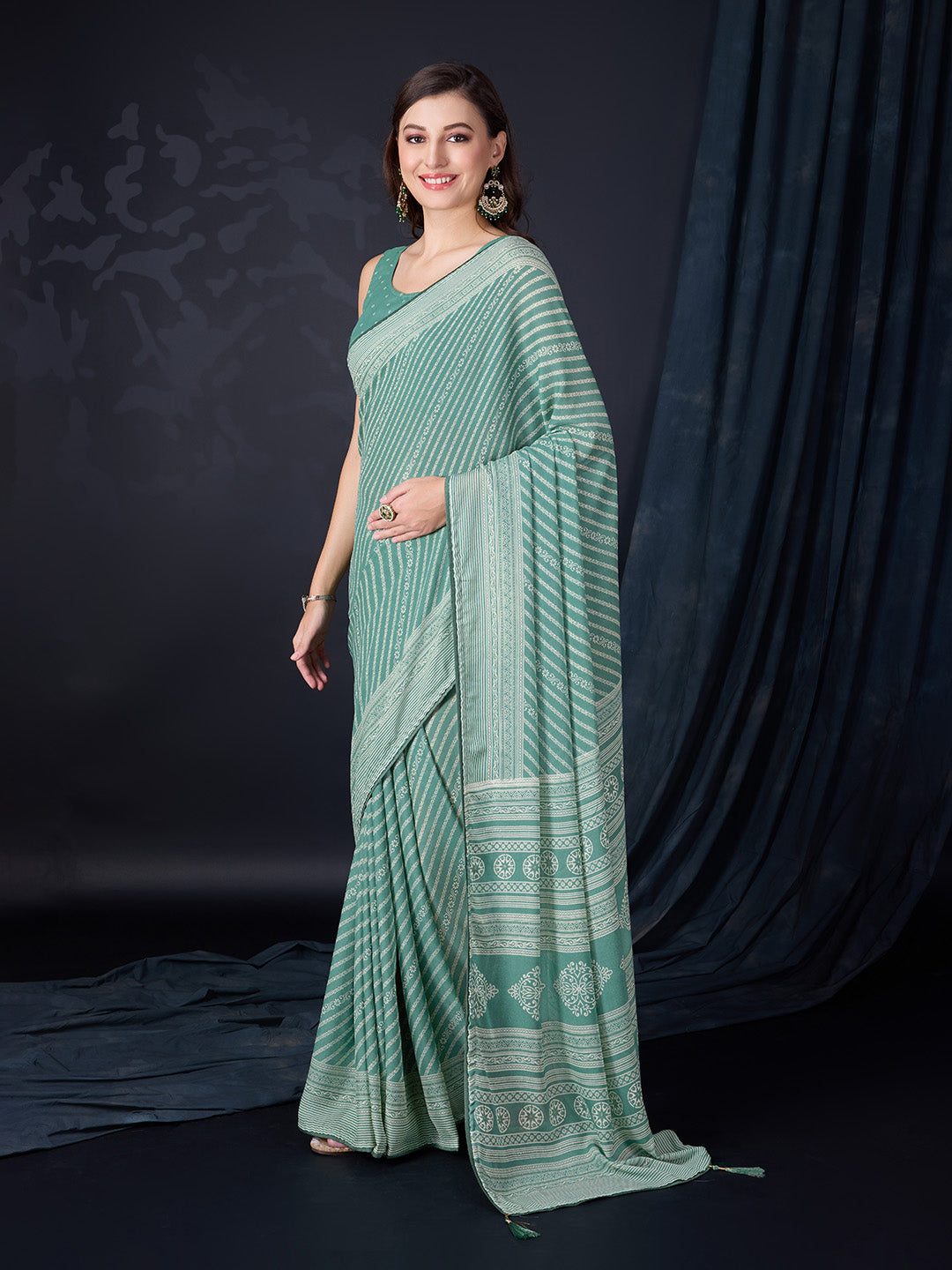Poly georgette saree store