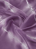 Purple Organza Party Wear Saree With Blouse Piece