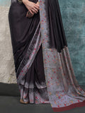 Multi Color Printed Party Wear Silk Saree With Blouse Piece