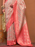 Multi Color Party Wear Silk Saree With Blouse Piece