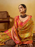 Golden Silk Festive Wear Saree With Blouse Piece