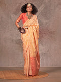 Yellow Silk Saree With Blouse Piece