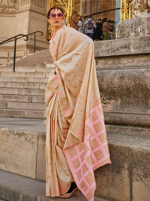 Yellow Art Silk Saree With Blouse Piece