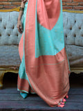 Multicolor Soft Silk Saree With Blouse Piece