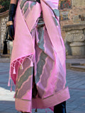 Pink Soft Silk Saree With Blouse Piece