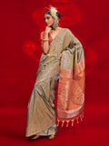 Tussar Silk Saree With Blouse Piece