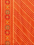 Orange  Georgette Daily Wear Saree With Blouse Piecde