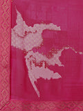 Pink Georgette Festive Wear Saree With Blouse Piecde