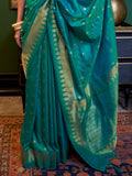 Green Art Silk Saree With Blouse Piece