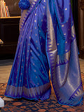 Blue Art Silk Saree With Blouse Piece