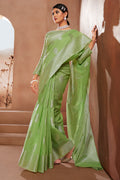 Pastel Green Silk Saree