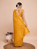 Mustard Silk Saree With Blouse Piece