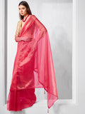 Solid Tissue Saree with Hanging With Blouse Piece