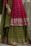 Magenta Pink Georgette Salwar Suit