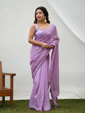 Turquoise Georgette Saree With Blouse Piece