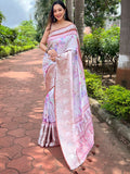 Brown Tussar  Saree With Blouse Piece