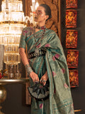 Sage Green Kanjivaram Saree