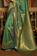 Emerald Green Kanjivaram Saree