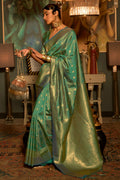 Emerald Green Kanjivaram Saree