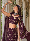 Dark Maroon Lehenga Choli