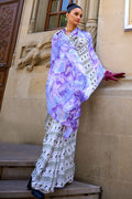 Lavender Purple Digital Print Saree