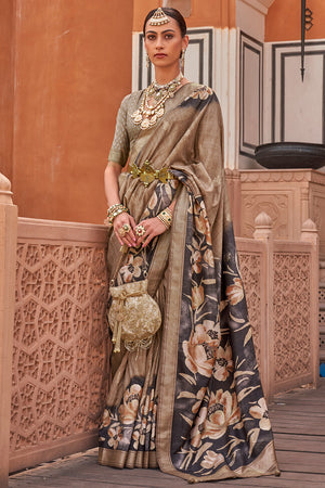 Navya Vichitra Silk Print Fancy Designer Saree in Gorakhpur at best price  by Parakh International - Justdial