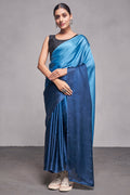 Ombre Georgette Saree With Blouse Piece