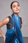 Ombre Georgette Saree With Blouse Piece