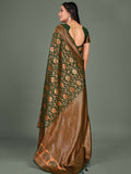 Pine Green Banarasi Saree