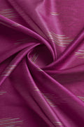 Magenta Silk  Ethnic Motifs Woven Design Saree