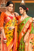 Fern Green Paithani Saree