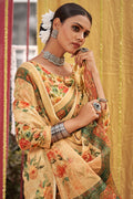 Honey Yellow Linen Saree