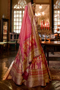 Orange And Pink Silk Lehenga Choli