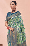 Pastel Green Kanjivaram Saree