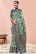 Pastel Green Kanjivaram Saree