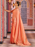 Salmon Peach Cotton Saree