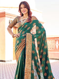 Emerald Green Silk Saree