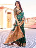 Emerald Green Silk Saree