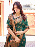 Emerald Green Silk Saree