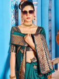 Emerald Green Silk Saree