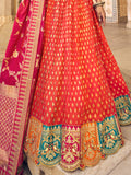 Orange And Pink Lehenga Choli