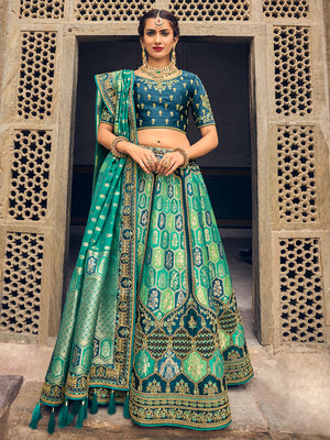 Pine Green Lehenga Choli