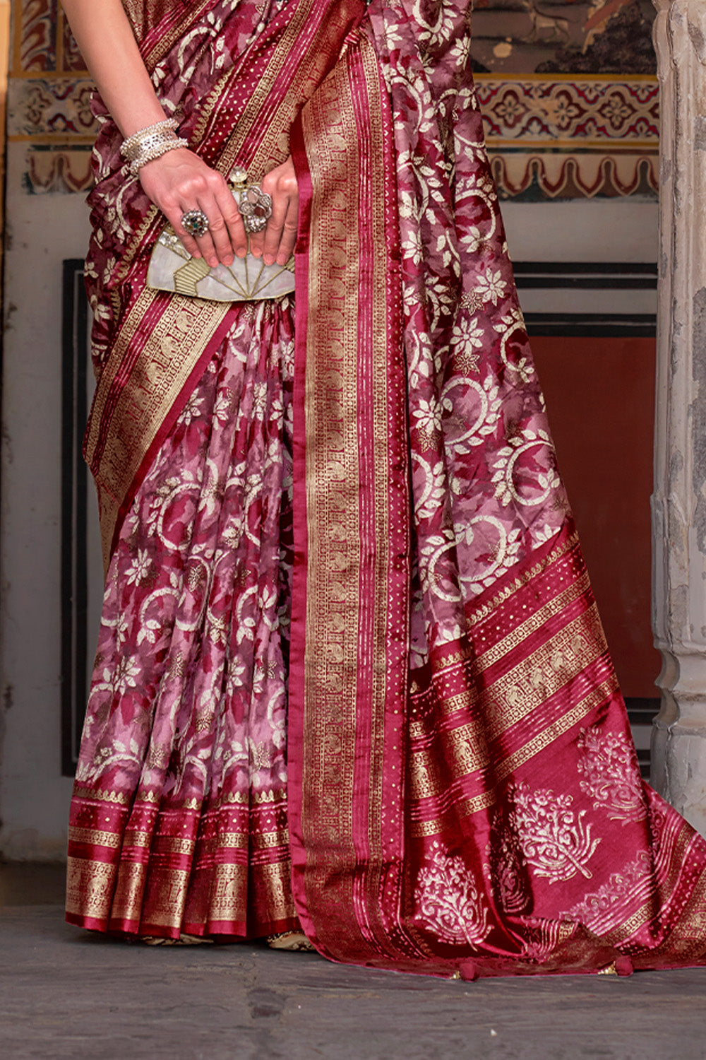 Buy Raven black banarasi saree online at best price - Karagiri