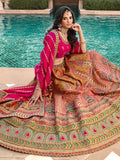 Hot Pink Banarasi Silk Lehenga