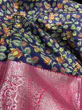 Pink Tussar  Saree With Blouse Piece