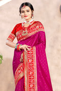 Magenta Pink Silk Saree